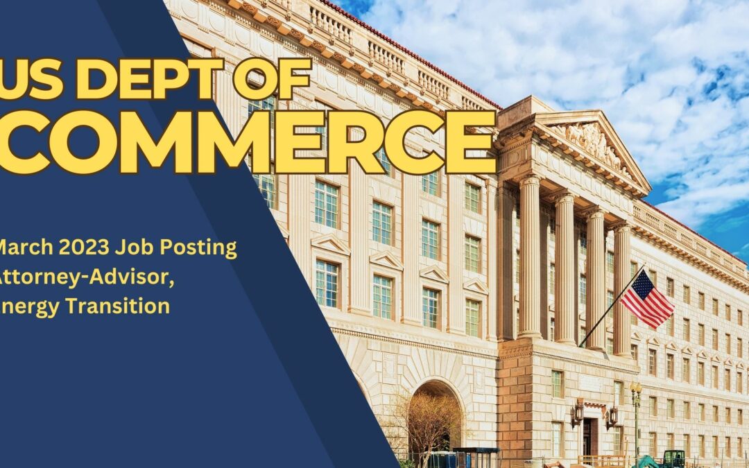 Attorney-Advisor Job Listing with Dept. of Commerce